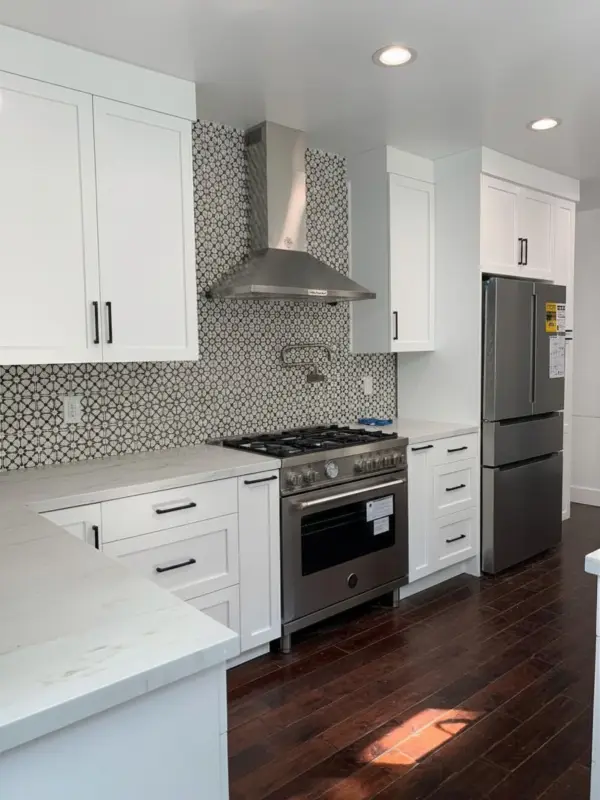 Bright white shaker kitchen